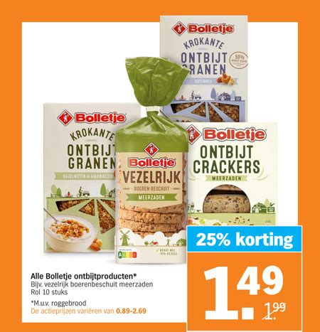 Bolletje Crackers Beschuit Folder Aanbieding Bij Albert Heijn Details