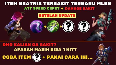 Build Beatrix Tersakit Terbaru Setelah Update Di Mobile Legends Item