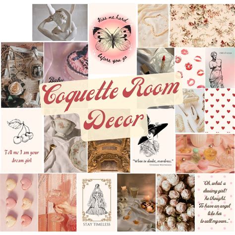 Coquette Room Decor Coquette Aesthetic Wall Collage Etsy