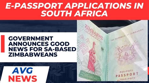 Zimbabweans You Can Now Apply For Your E Passports In South Africa