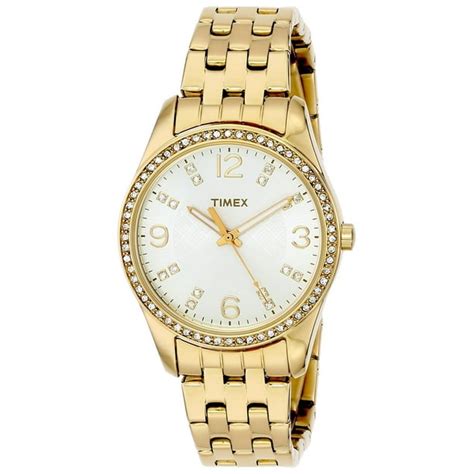 Timex Classic Gold Tone Ladies Watch T2p388