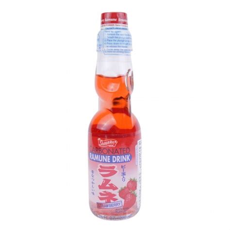 Shirakiku Strawberry Ramune Drink 200Ml T T Supermarket