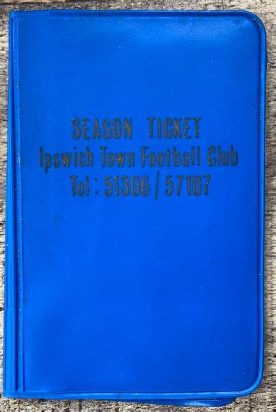 1976/77 ORIGINAL DIVISION 1 IPSWICH TOWN SEASON TICKET | MATCH WORN ...