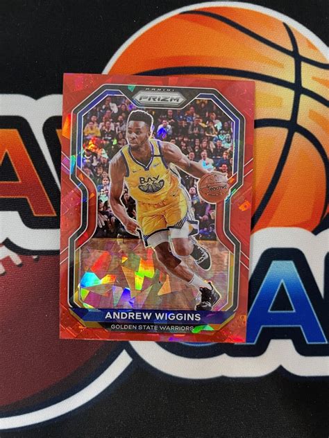 Andrew Wiggins 2020 21 Panini Prizm Red Cracked Ice 132 Golden State