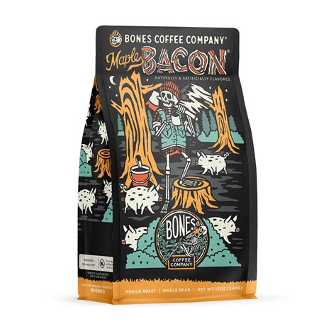 Maple Bacon Coffee (Whole Bean) by Bones Coffee Company