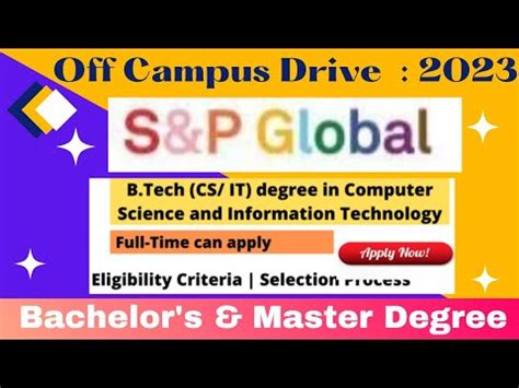 S P Global Off Campus Drive Batch No