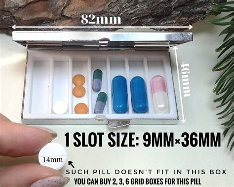 Pill Box Pill Case 7 Day Pill Box Cute Pill Box Weekly | Etsy