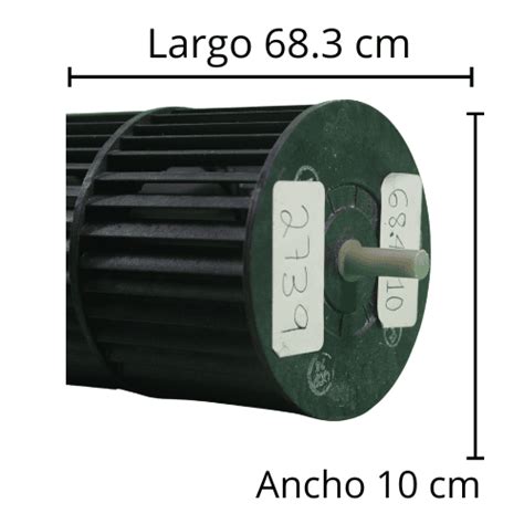 Turbina Para Minisplit Mirage 1 5ton Largo 68 3cm Ancho 10cm Opresor