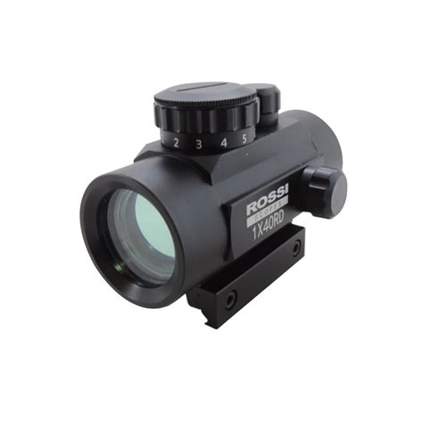 Mira Holográfica Red Dot Rossi 1x40RD Retículo Red Green Mount 3 8