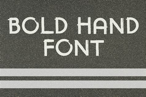 Bold Hand Font By OWPictures Creative Fabrica