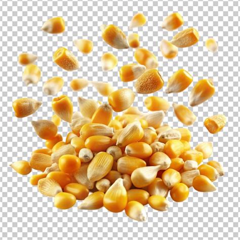 Premium PSD Flying Corn Seeds Png