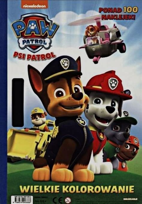 PSI PATROL PAW PATROL KOLOROWANKA NAKLEJKI BAW SIĘ 6653598239