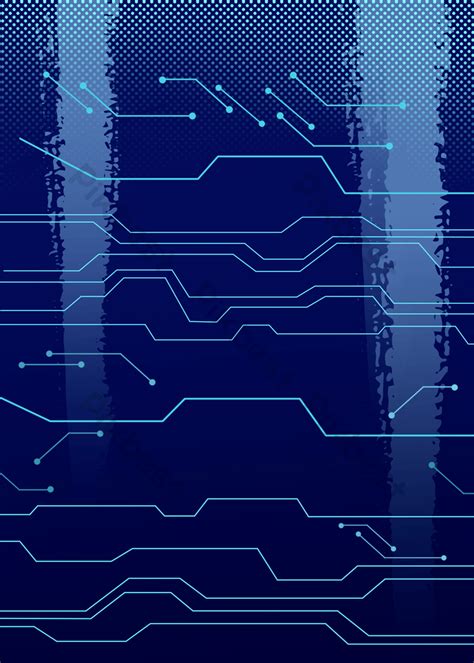 Technological Sense Lines Blue Technology Line Background Psd Free