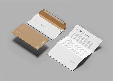 Free Dl Envelope Mockup Psd Good Mockups Off