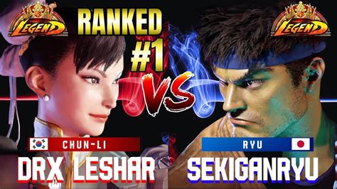 Sf Chun Li Drx Leshar Vs Ryu Sekiganryu Street Fighter Youtube