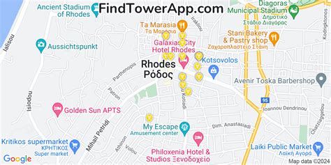 Rhodes Greece G G Cell Tower Coverage Map