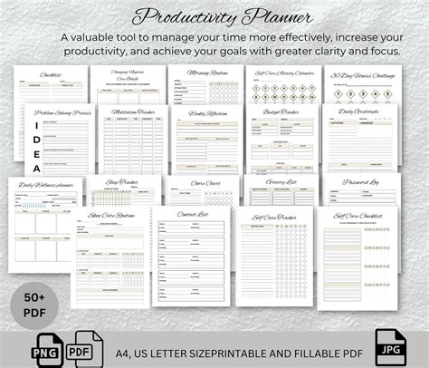 Printable Planner, Personal Planner Bundle, Daily Weekly Monthly ...