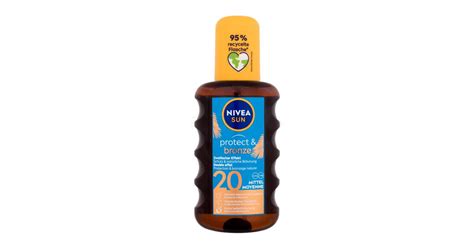 Nivea Sun Protect Bronze Oil Spray SPF20 Sonnenschutz 200 Ml