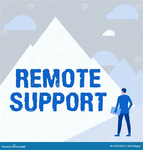 Text Showing Inspiration Remote Support Business Concept Help Endusers