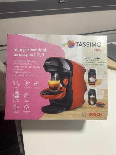 Tassimo By Bosch Happy Tas1003gb Coffee Machine Red Ebay