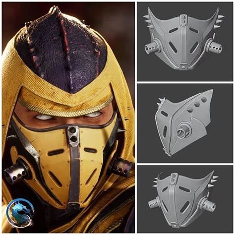 Scorpion Mask From Mk Grim Ninja D Model D Printable Cgtrader