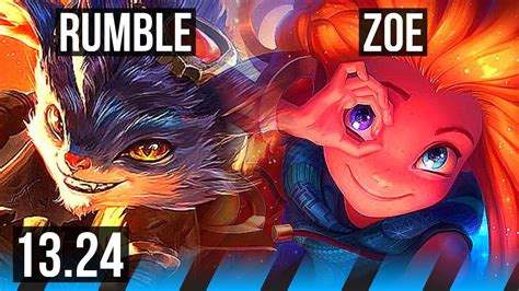 Rumble Vs Zoe Mid Comeback Games Godlike Na