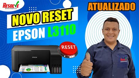 Novo Reset Epson L Simplificado Direto Mais F Cil De Usar Luzes