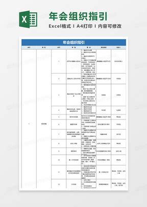 活动流程策划Excel表格模板下载 熊猫办公