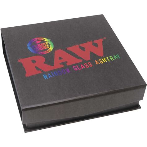 RAW Rainbow Glass Ashtray 6in Vaping Elements