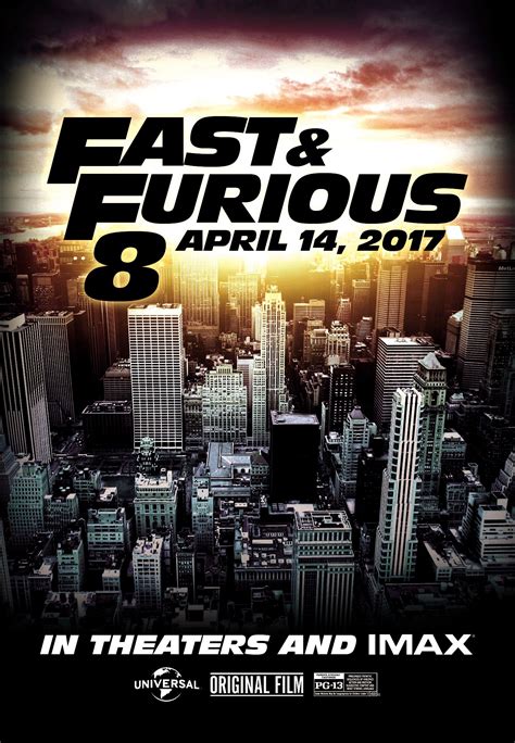 Poster From The Film Fast And Furious 8 Poster Imax Pg 13