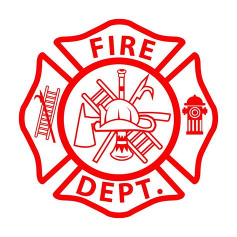 Fire Department Vector Clipart Wings