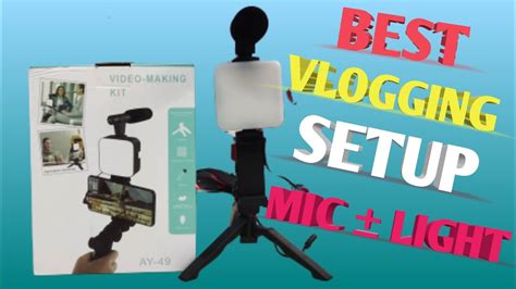 Become A Pro Vlogger Best Vlogging Kit For Mobile With Mic Light Tripod Vloggingkit