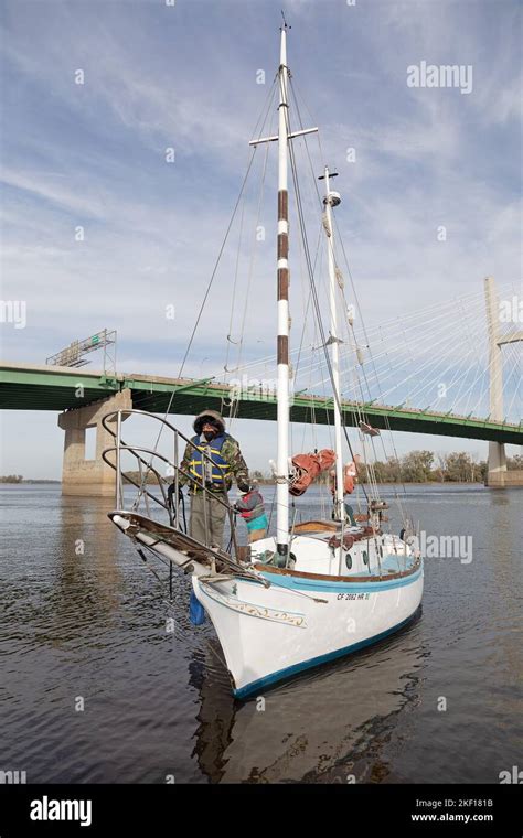 The Golden Rule Sailboat Operated By Veterans For Peace Arrived In