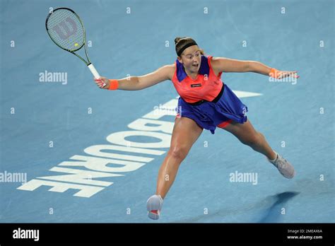 Melbourne Australia 24th Jan 2023 Jelena Ostapenko Of Latvia In