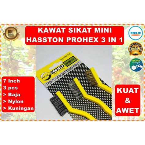 Jual Kawat Sikat Hasston Prohex Set 3 In 1 Mini Alat Pembersih Batang