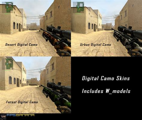 Digital Camo Pack Retexture Counter Strike Source Mods