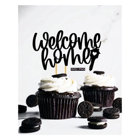 Welcome Home Cake Topper Svg Housewarming Cake Topper Svg Inspire