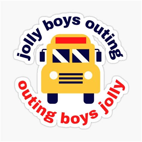 Jolly Boys Outing Sticker For Sale By Thisdesign Redbubble