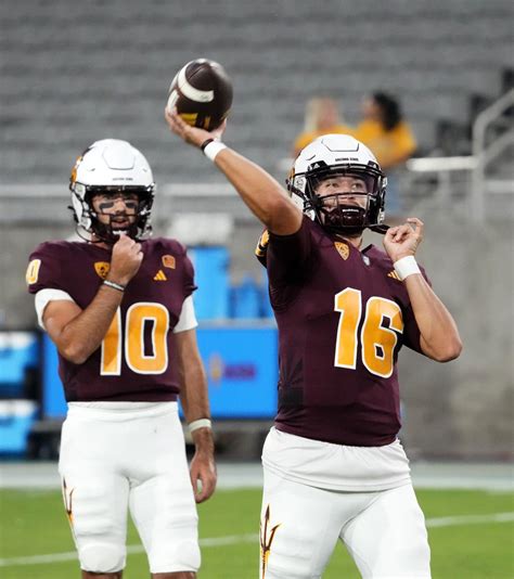 ASU coach Kenny Dillingham remains mum on starting quarterback - Yahoo ...