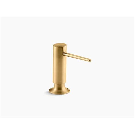 Kohler Vibrant Brushed Moderne Brass 16 Oz Capacity Deck Mount Soap And Lotion Dispenser K 1995