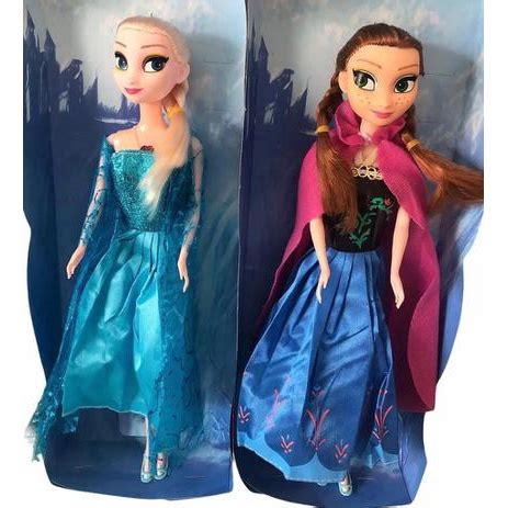 Kit 2 Boneca Do Filme Frozen Musical Ana E Elsa 30cm Maquiagem