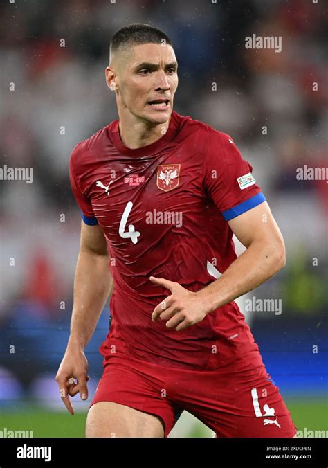 Gelsenkirchen Nikola Milenkovic Of Serbia During The Uefa Euro