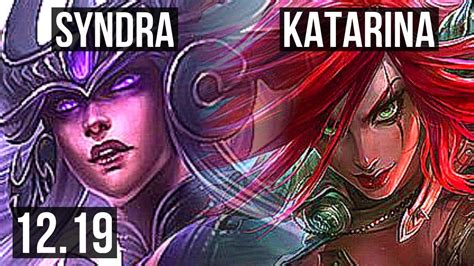 Syndra Vs Kata Mid Rank 1 Syndra Rank 5 13 1 3 Legendary Kr