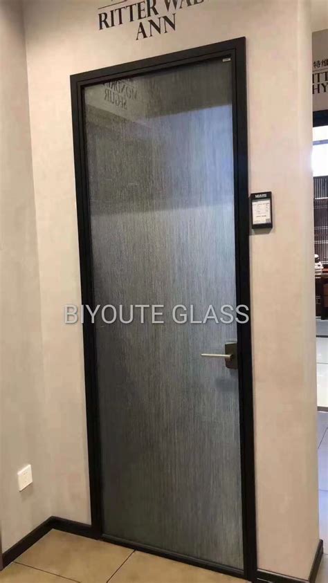 Thick Acid Etched Toughened Tempered Glass Frosted Sandblasted Glass