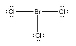 What is the molecular geometry of BrCl$_3$? | Quizlet