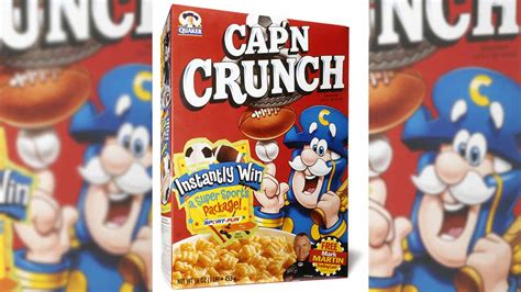 Captain Crunch Back Of Cereal Box