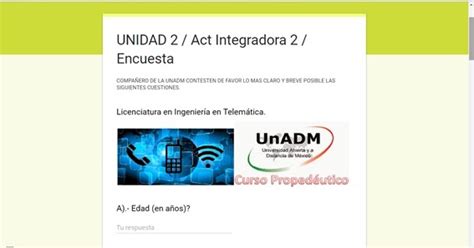 UnADM Propedeutico Curso 2017 ACTIVIDAD INTEGRADORA 2 ACTIVIDAD 2