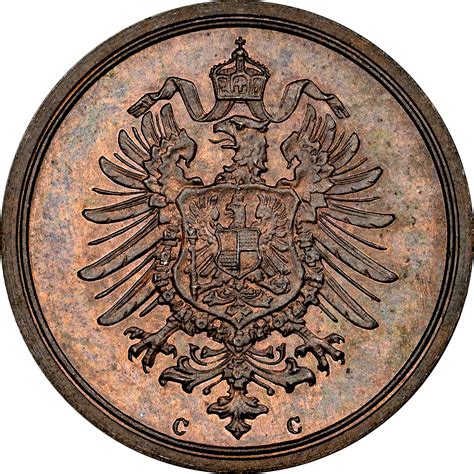 Germany Empire Pfennig KM 1 Prices Values NGC