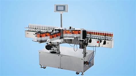 Vertical Round Bottles Labeling Machine Automatic Rotary Bottles