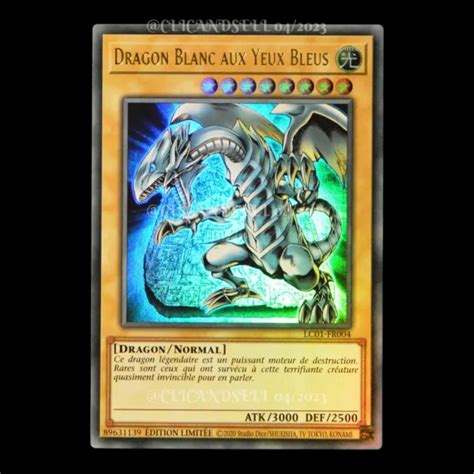 CARTE YU GI OH LC01 FR004 Dragon Blanc Aux Yeux Bleus Ultra Rare EUR 5